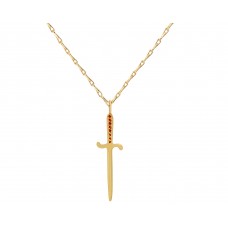 The Dagger Necklace (Semi-Precious Rubies)